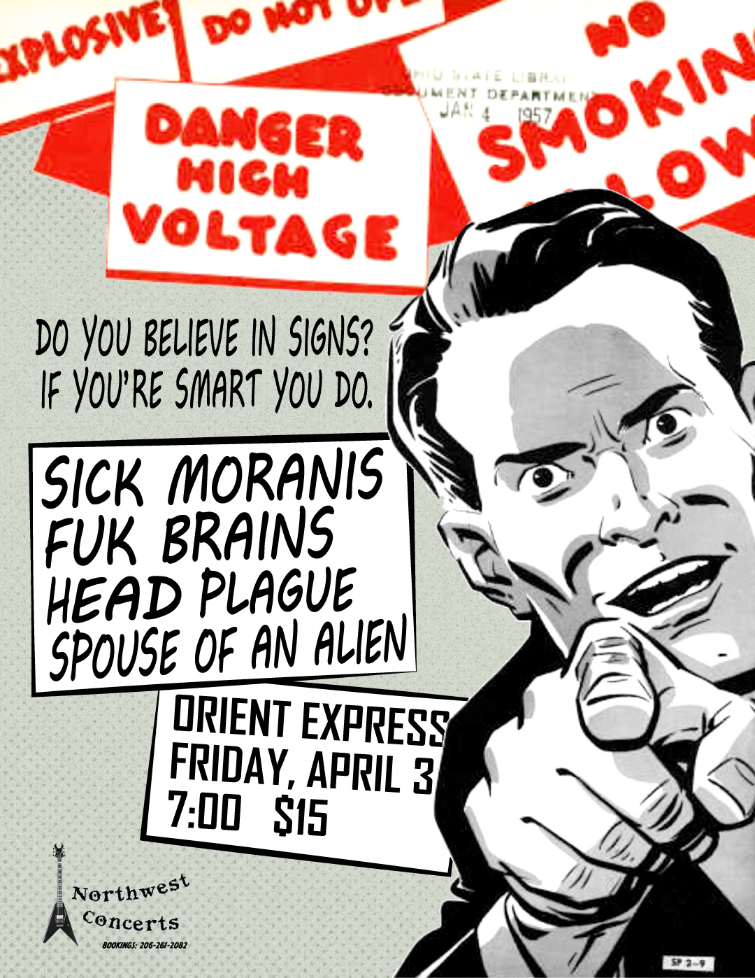 Poster for Spouse of an Alien show at Orient Express, April 3, 2026